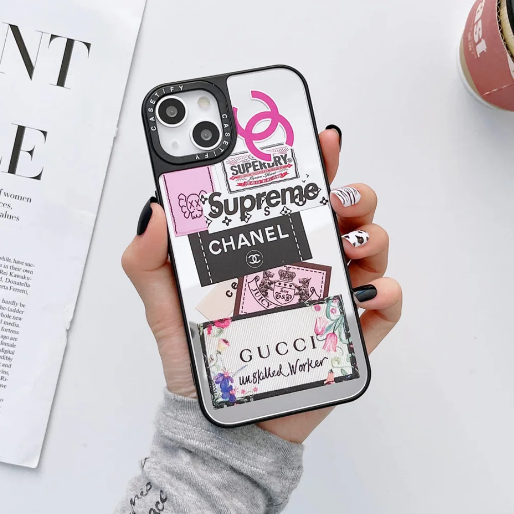 Iphone Luxury & Exclusive Frosted Hybrid Supreme Channel Mirror Case